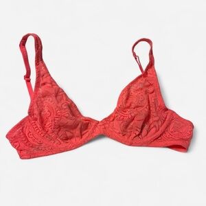 Sonos Vibrant Red Lace Bra